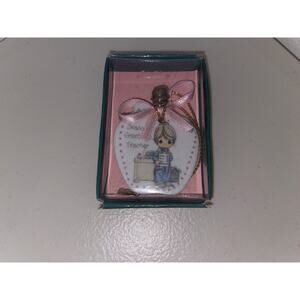 Precious Moments "Season's Greetings Teacher" 2.5" Christmas Ornament Enesco